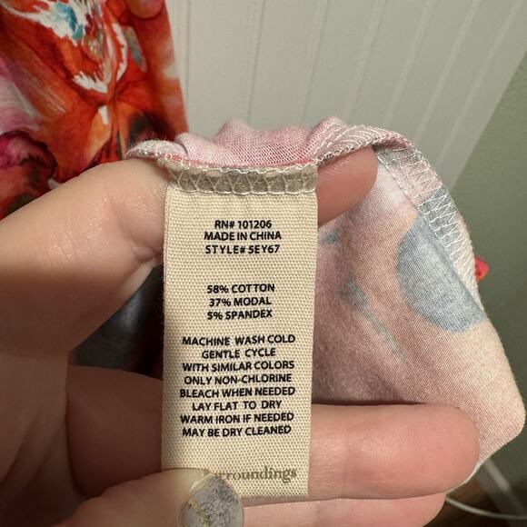 Soft Surroundings Le Jardin Floral Maxi Wrap Dress Plus Size 1X - Picture 6 of 8